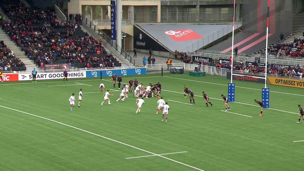 TOP 14 - Essai de Julien HERITEAU 2 (RCT) - LOU Rugby - RC Toulon - J22 - Saison 2021/2022