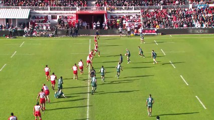 TOP 14 - Essai de Eoghan BARRETT (SP) - Biarritz Olympique - Section Paloise - Saison 2021/2022