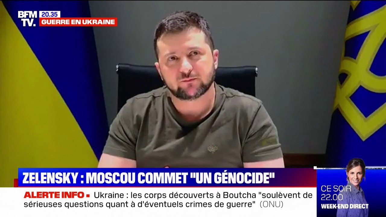 "C'est un génocide": Volodymyr Zelensky s'est exprimé sur les exactions de l'armée russe en Ukraine
