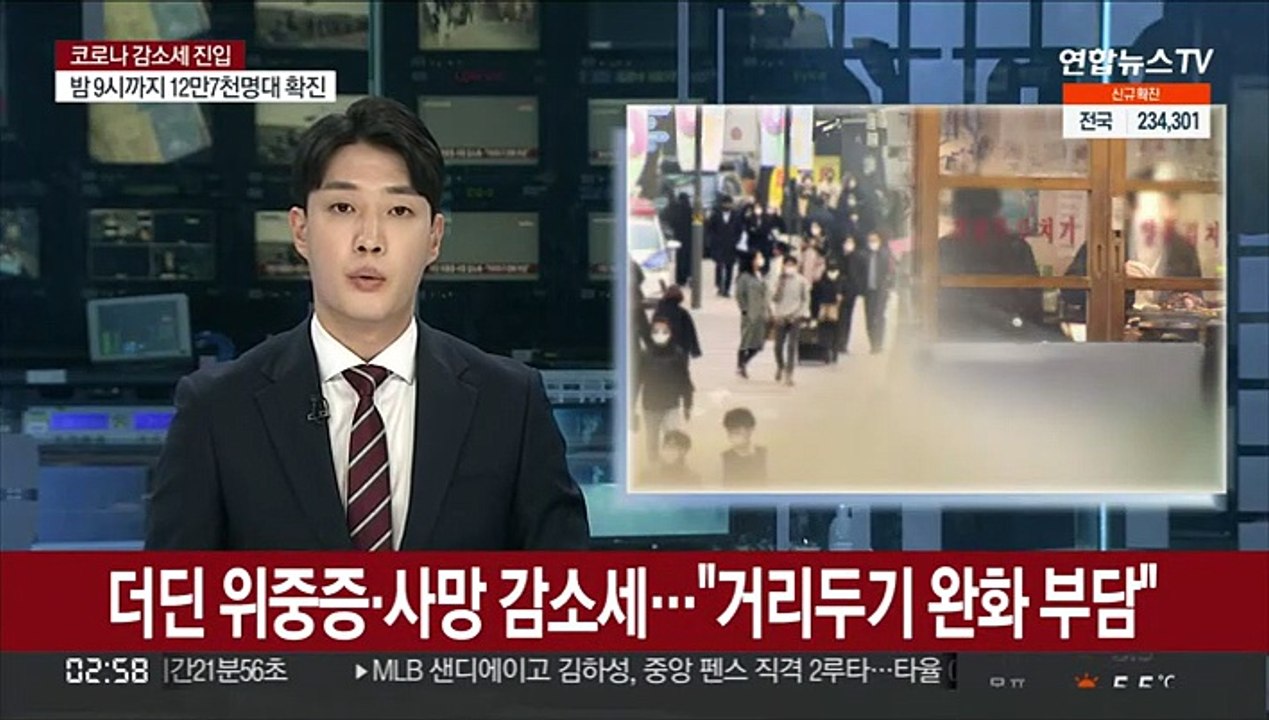 더딘 위중증·사망 감소세…"거리두기 완화 부담"