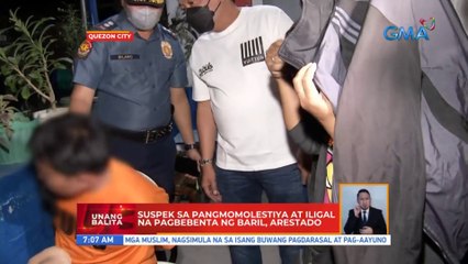 Suspek sa pangmomolestiya at iligal na pagbebenta ng baril, arestado sa QC | UB