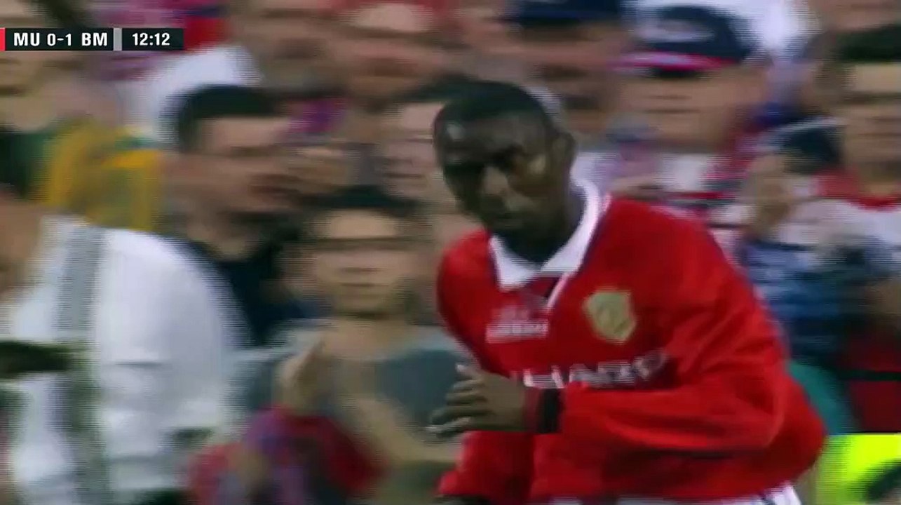 الشوط الاول مباراة مانشستر يونايتد 2-1 بايرن ميونيخ  نهائي دوري الابطال 1999