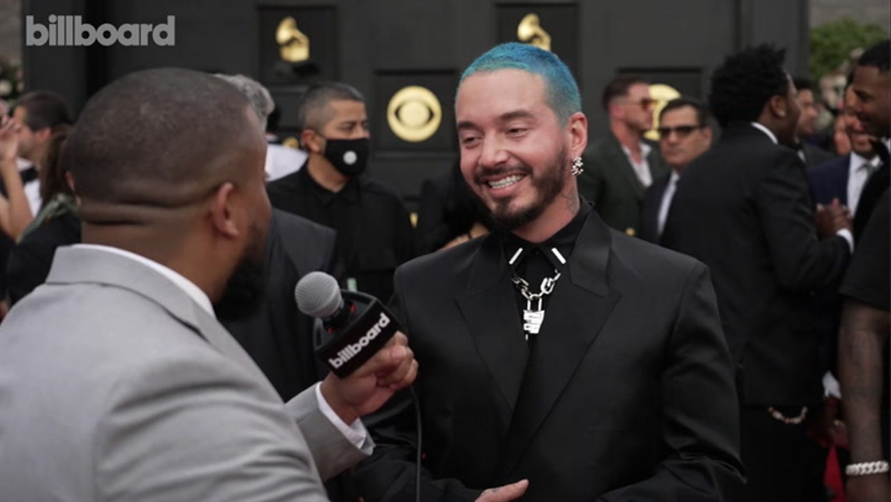 J Balvin Talks Meeting Ed Sheeran at the Gym, Meditating and More | 2022 GRAMMYs