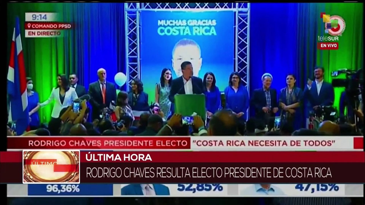 Presidente electo Rodrigo Chaves se compromete a buscar soluciones con el pueblo