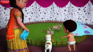 Farm Animals Song - Playing with Animal Toys   Telugu Rhymes for Children   Infobells