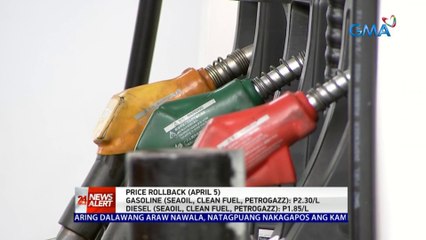 Oil price rollback (April 5, 2022) | 24 Oras News Alert