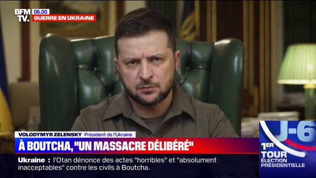 Pourquoi des civils ordinaires dans une ville paisible ont-ils été torturés à mort? : les mots de Volodymyr Zelensky, après le massacre à Boutcha en Ukraine