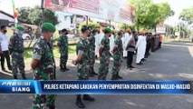 Polres Ketapang Laksanakan Penyemprotan Disinfektan di Masjid-masjid