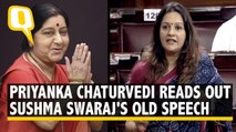 When Priyanka Chaturvedi Read Out Sushma Swaraj's Old Speech on Inflation, While Slamming the Govt