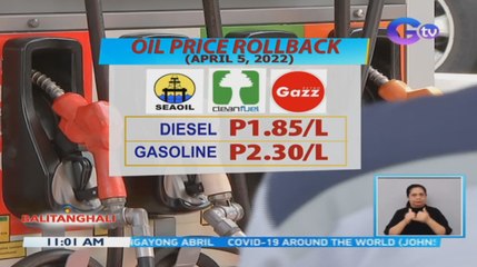Diesel at gasolina, may rollback simula bukas | BT