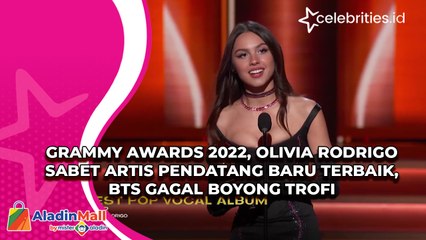 Grammy Awards 2022, Olivia Rodrigo Sabet Artis Pendatang Baru Terbaik, BTS Gagal Boyong Trofi