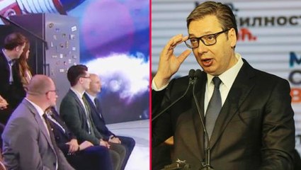 Canlı yayında buzdolabının içinden çıkan Aleksandar Vucic, Sırbistan'da bir kez daha cumhurbaşkanı seçildi