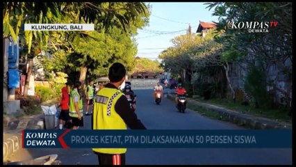 Prokes Ketat, PTM Di Klungkung Hanya 50% Siswa
