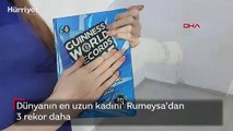 Dünyanın en uzun kadını' Rumeysa'dan 3 rekor daha