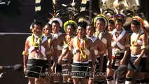 Zeliang Naga dance and folk song at Hornbill festival, Nagaland