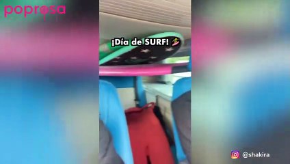 Shakira demuestra que sigue estando espectacular a sus 45 años durante su día de surf