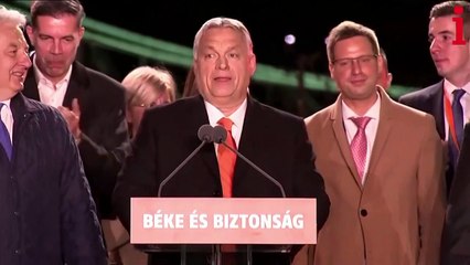 Descargar video: Hungarian Prime Minister Viktor Orban secures another term in office in Sunday's parliamentary election