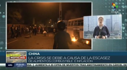 Ciudadanos de Sri Lanka protestan por crisis humanitaria y económica