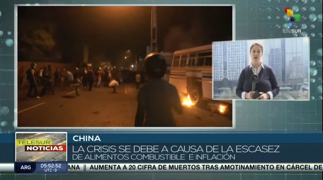 Ciudadanos de Sri Lanka protestan por crisis humanitaria y económica