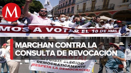Marchan en el país contra consulta para revocación de mandato