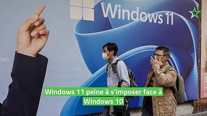 Windows 11 peine à s'imposer face à Windows 10