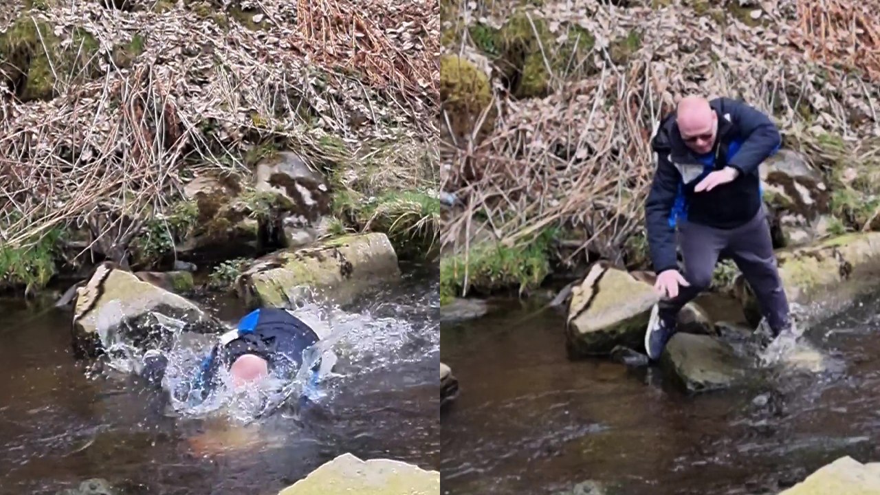 'British dad learns the lesson of never celebrating too soon *HILARIOUS River Fail*'