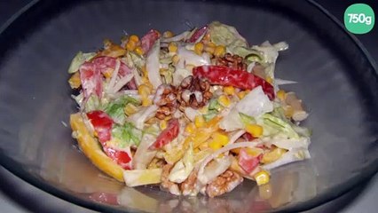 Salade composée au miel