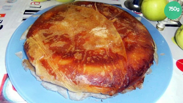 Croustillant de brick aux pommes et à la crème d'amandes