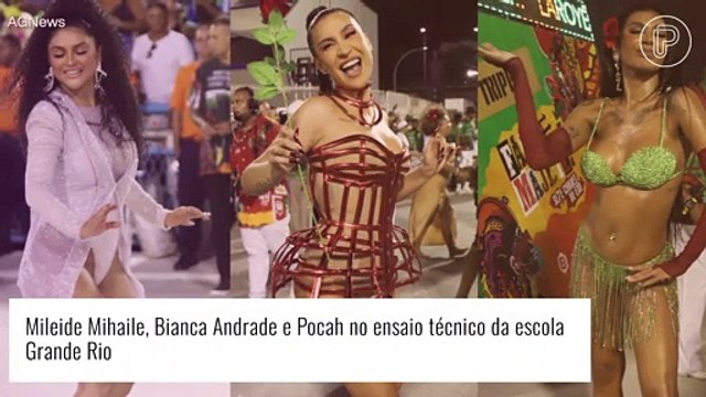 Carnaval 2022: famosos capricham nos looks para ensaio da Grande Rio. Fotos!