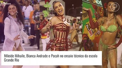 Carnaval 2022: famosos capricham nos looks para ensaio da Grande Rio. Fotos!