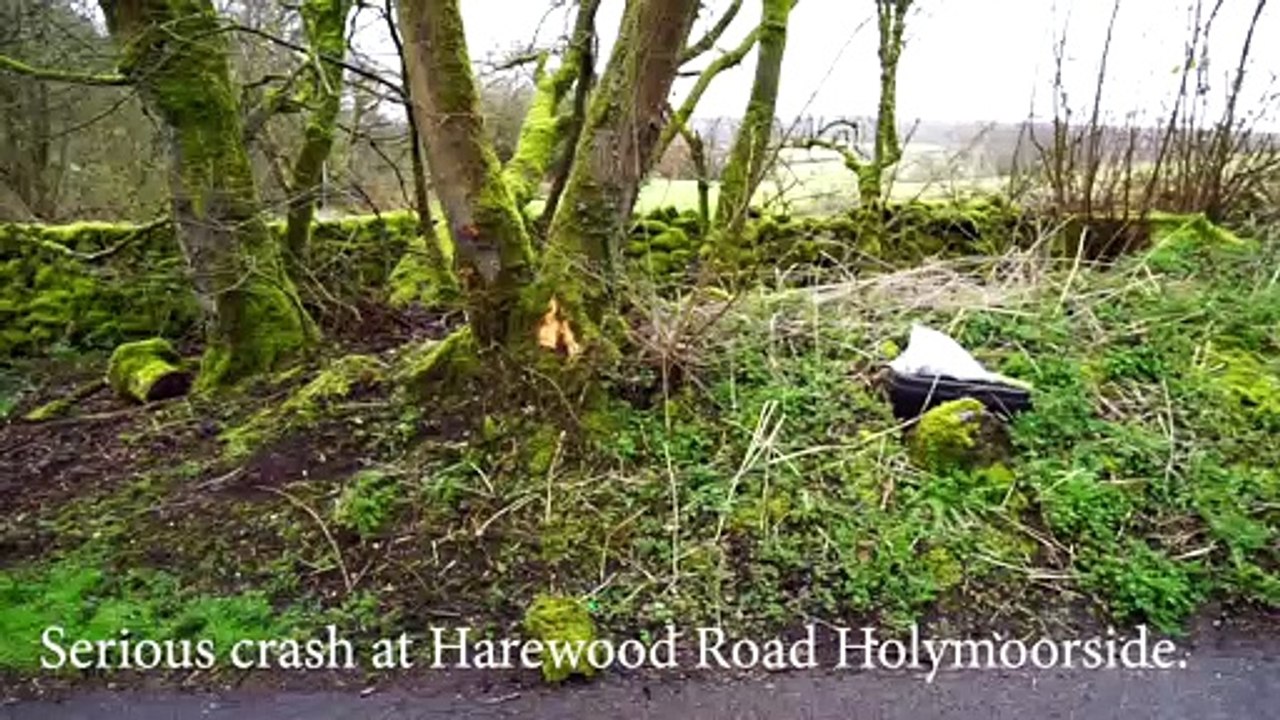 Serious crash at Harewood Road Holymoorside video Dailymotion