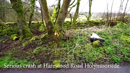 Serious crash at Harewood Road Holymoorside
