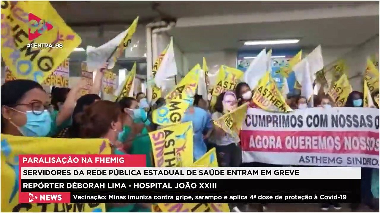 Central 98 | Tem protesto da Saúde em BH