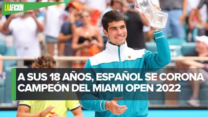 Carlos Alcaraz, el campeón más joven en la historia del Miami Open