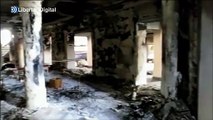 Escalofriantes imágenes del teatro de Mariupol completamente arrasado por los bombardeos