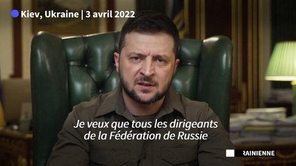 Les dirigeants russes responsables des "meurtres" et des "tortures" à Boutcha (Zelensky)