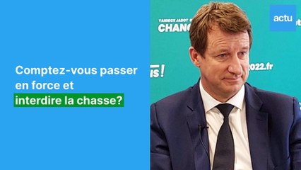 Yannick Jadot : quelle position sur la question de la chasse ?