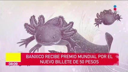 BANXICO recibe premio mundial por el nuevo billete de 50 pesos