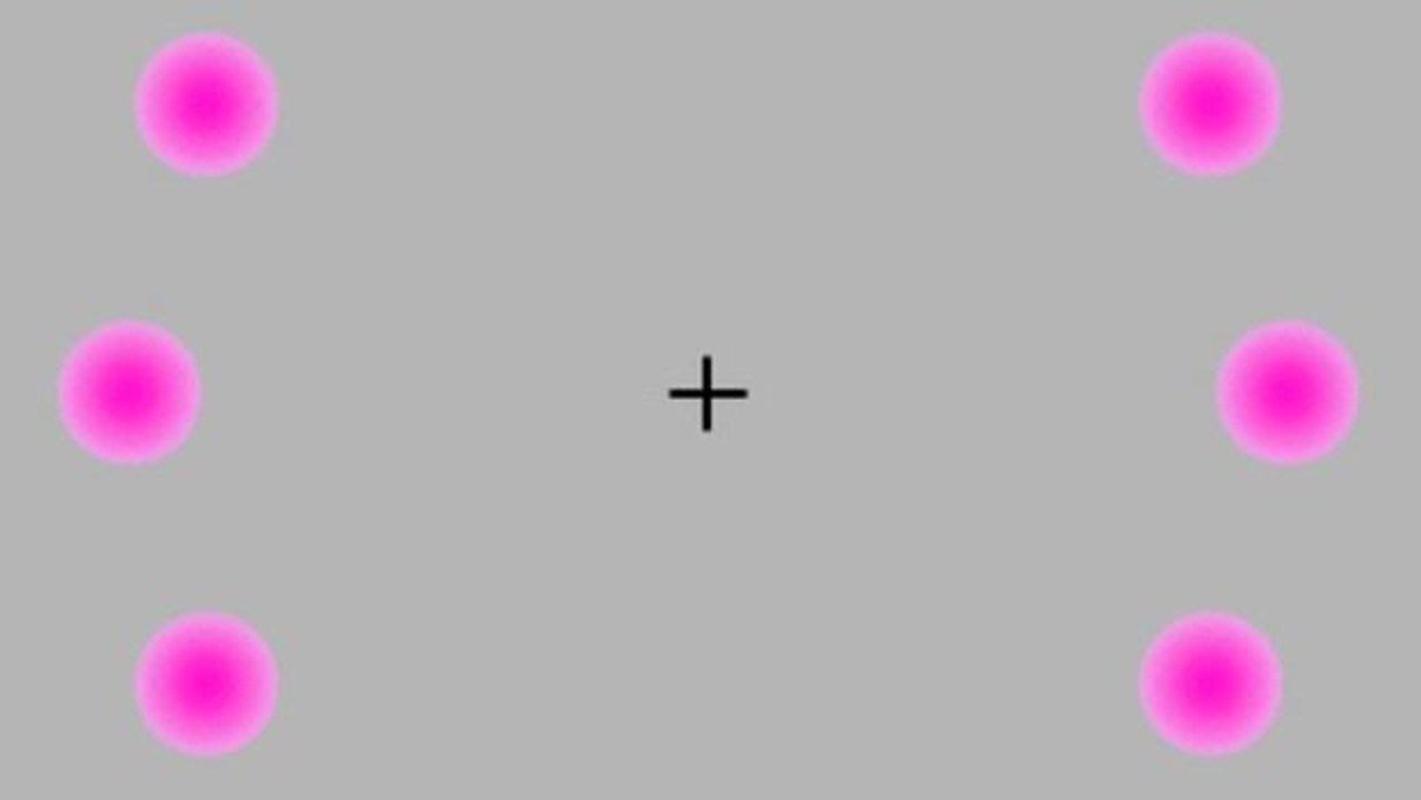 Optische Täuschung: Der Test mit den rosa Punkten auf grauem Grund ist schwindelerregend