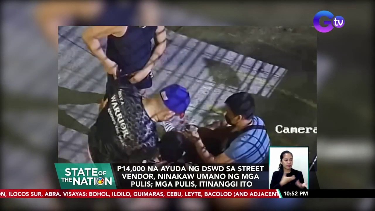 P14,000 na ayuda ng DSWD sa street vendor, ninakaw umano ng mga pulis; mga pulis, itinanggi ito | SONA
