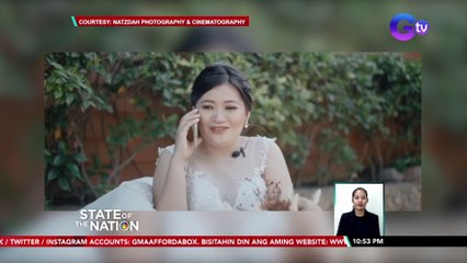 Bride, tumanggap ng delivery ng inorder online sa araw ng kasal | SONA