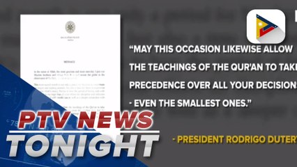 PRRD wishes Filipino Muslims a blessed Ramadan