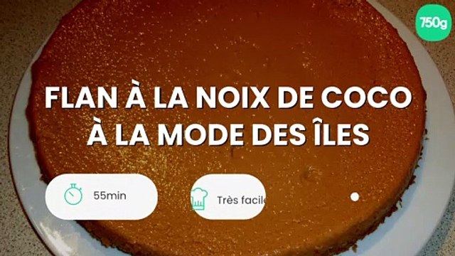 Flan à la noix de coco à la mode des îles