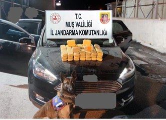 Muş'ta 22 kilo 500 gram eroin ele geçirildi