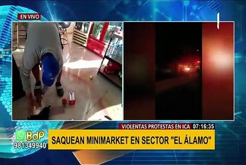 Ica: trabajadores agrarios bloquean un tramo de la Panamericana Sur