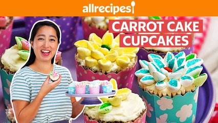 Beautiful Spring Carrot Cake Cupcakes