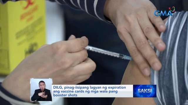 DILG, pinag-iisipang lagyan ng expiration ang vaccine cards ng mga wala pang booster shots | Saksi