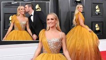 Country music royalty! Carrie Underwood, a princess as she arrived to the 2022 Grammy Awards
