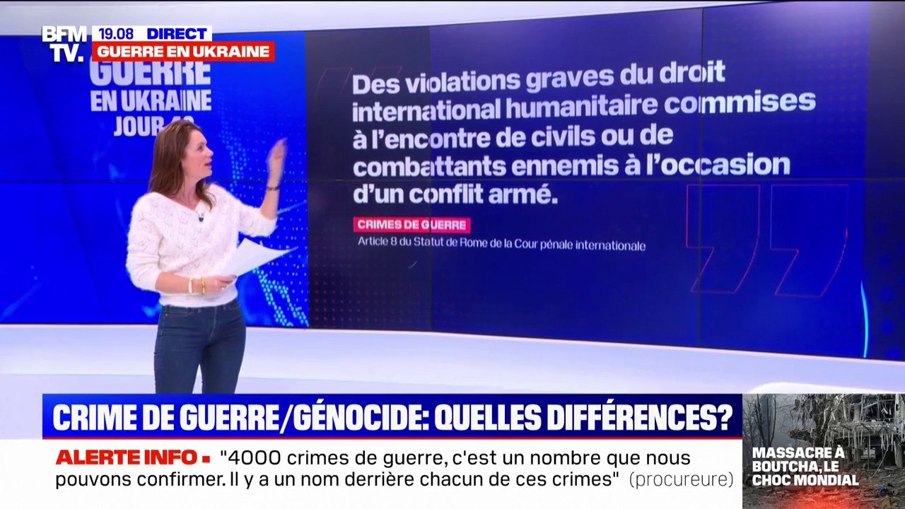 Génocide, crime de guerre, crime contre l'human...