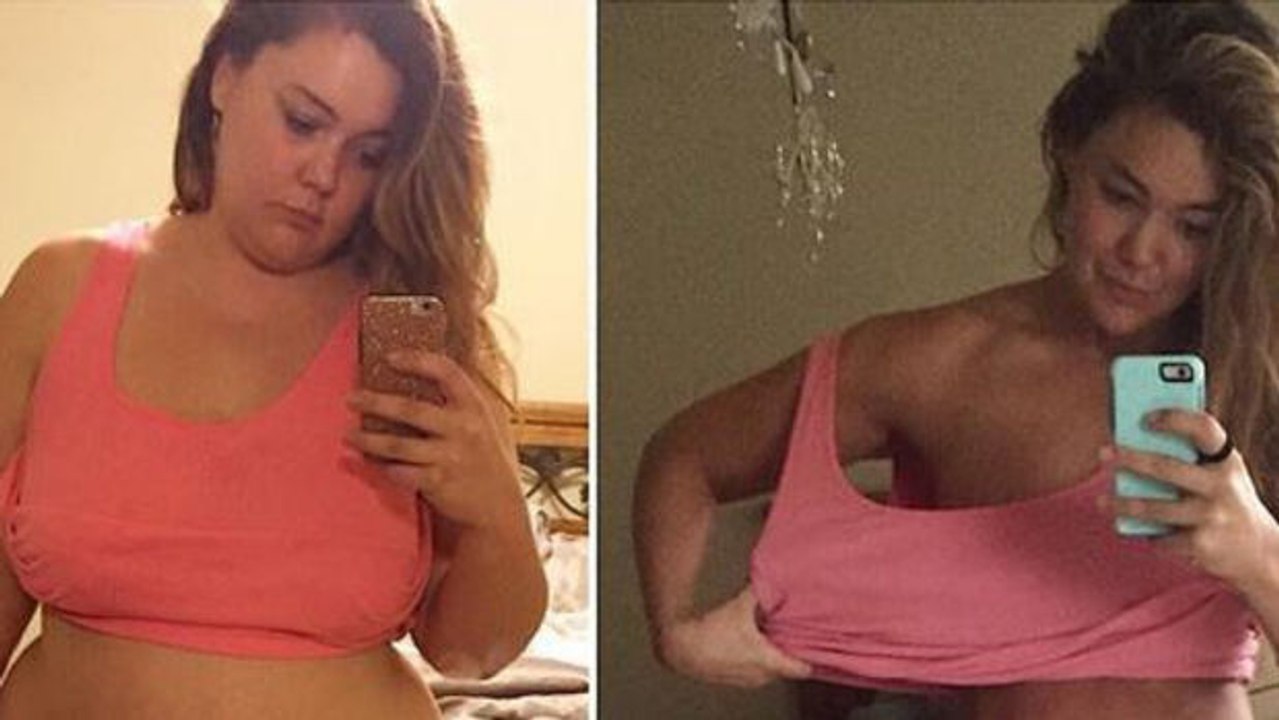 Diese junge Frau hat es geschafft, 57 kg abzunehmen... Dieses Video ist eine Zeitrafferaufnahme ihres Erfolges!